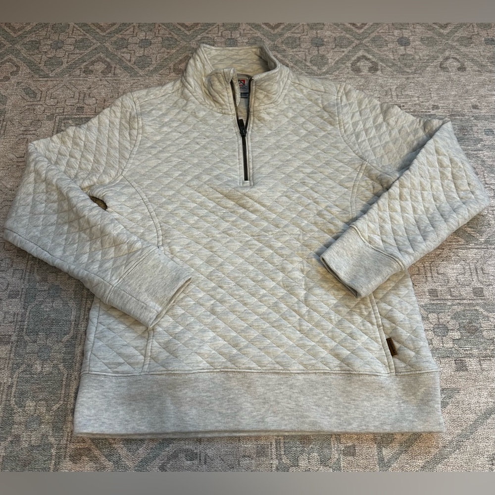 Quarter Zip beige sweater